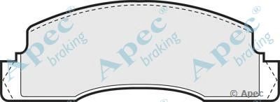 APEC BRAKING pad288 -  Комплект тормозных колодок, дисковый тормоз